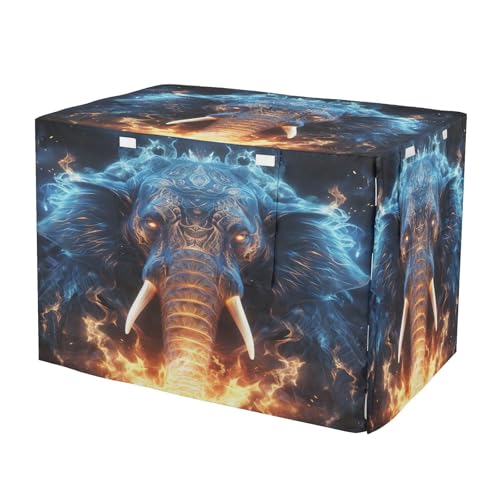 Housse de cage imperméable chien chat Éléphant de Feu Bleu