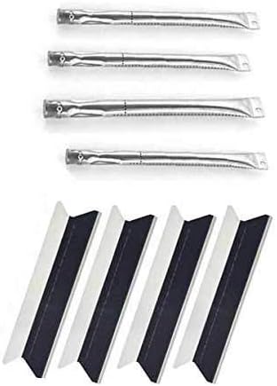 Repair Kit for BroilChef GSF2616AD-1, 13013019, 14013017, GSF3016E, GSF3016HN, Frontenac-NG, GSF3016H Gas Grill Includes 4 Stainless Steel Burners and 4 Stainless Heat Plates