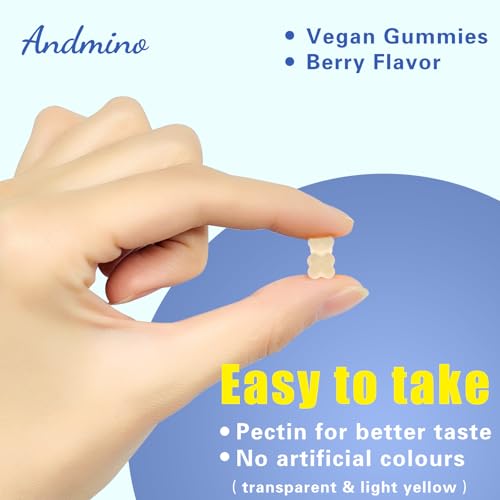Andmino L-Lysine Gummies 1000 Mg, With Trehalose, L Lysine Gummies For Lips & Oral Health, Boost Immune & Collagen & Calcium, For Adults & Kids thumb #4