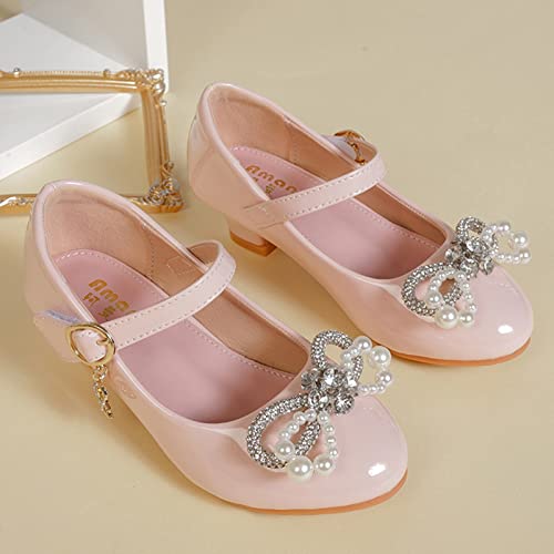 Wedges for Girls Children Shoes Wth Single Shoes Soft Soled Pearl Rhinestone Decorative Single Shoes Shoes Girl4