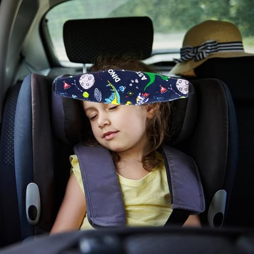 Miniatura 5 de 2pcs Soporte Seguridad De La Cabeza Para Bebe En El Coche, Cinta Ajustable Para Seguridad Y Confort En Viajes En Auto, Soporte Cabeza Niño Coche Para Viajar Dormir En El Coche, Cinta Cabeza Bebe Coche