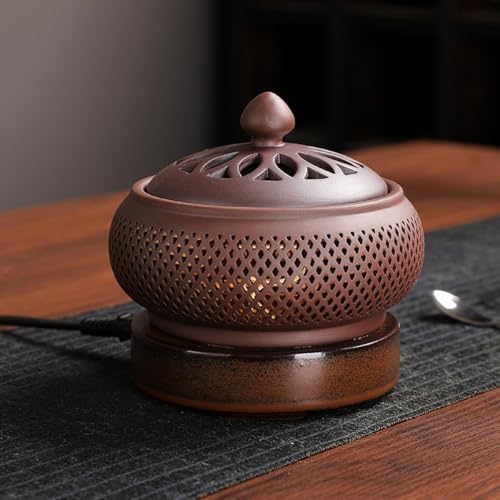 Brûleur électronique bois 110 V diffuseur encens minuterie veilleuse - 8