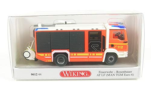 Wiking 061244 H0 Feuerwehr at LF Man TGM Euro 6/Rosenbauer rot Blaulicht Spur HO 1:87 - Kein Spielzeug!!