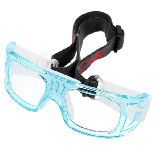 BESPORTBLE Shockproof Protective Eyewear Uv400 Goggles for Football Flexible Straps for Comfortable Basketball Glasses Random Style