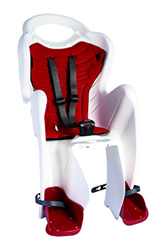 Child Rear Bicycle Seat - MR FOX (up to 22 kg) Clamp Version For Pannier Racks and Parcel Carriers, NOT For Cycle Frames (White)