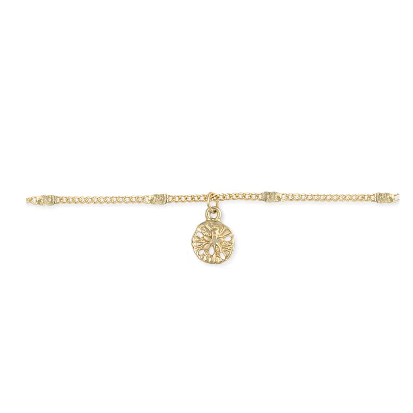 Zad JewelryLife's a Beach Sand Dollar Charm Anklet Bracelet