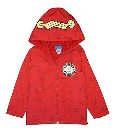 DC Comics Chaqueta cortavientos con forro de jersey para niños pequeños, Flash, 4 años | Ya disponible en tu tienda friki favorita! En mundofriki.es!