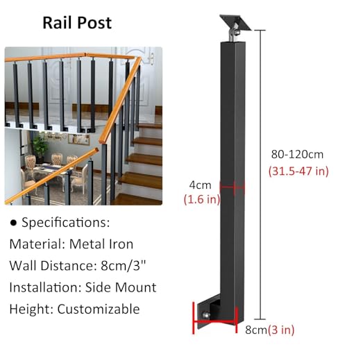 Rampes d'escalier de 80cm pour sécuriser les marches dangereuses du grenier - 3