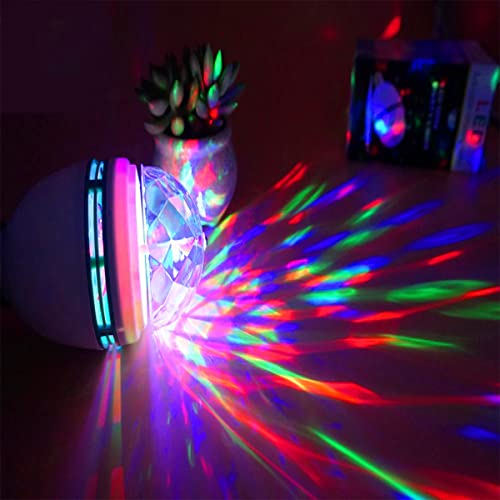 Lâmpada Globo De Luz Colorida LED Giratoria Festa Chuva De Luzes Com Bocal ONYK