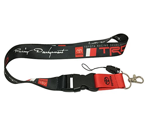 1pc Black Color USA Ship New Quick Release Neck Strap Lanyard Keychain Keyring Car Keys House Keys ID Badges Card for TRD Design