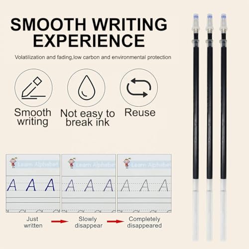AFCJLTO 10er Nachfüllpack, 2 magische Stifte, 2 Steckdosenkorrektur, wiederverwendbar. Ideal für Buch, Kalligrafie und Kinder