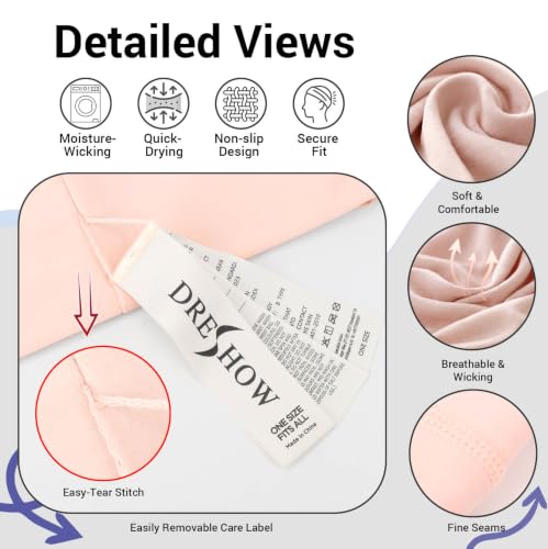 Image of DRESHOW Sport Headbands for Women Non-Slip Sweat Wicking Headband Cooling Sweatband for Outdoor Sports Unisex Workout Hair Bands for Running Fitness Yoga Cycling