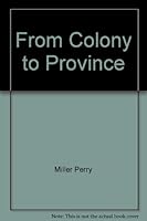 From Colony to Province B000SLIIM8 Book Cover