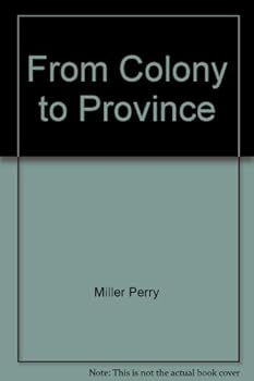 Hardcover From Colony to Province Book
