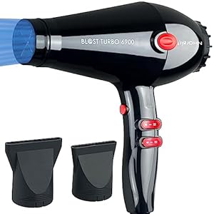 JOHN Professional Salon Hair Dryer | Powerful 2200Watts Ceramic Ionic Fast Drying Blow Dryer | Blast Turbo 6900
