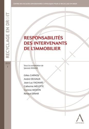 responsabilités des intervenants de l'immobilier