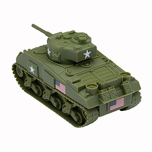 Bmc Ww2 Sherman M4 Tank - Od Green 1:32 Military Vehicle For Plastic Army Men #TOP3