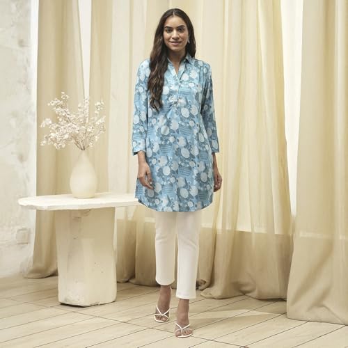 Image of BIBA Women Rayon Straight Printed Kurta
