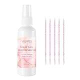 AIJIMEI Spray Nail Glue Remover 4fl.oz for Press on Nails Quickly Remove Acrylic Tips Nail Glue Remover 120ML