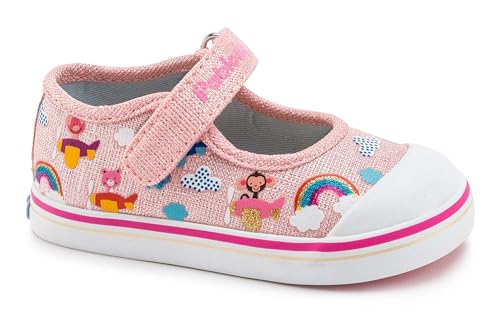 Basket Pablosky Fille 966870 en cuir souple blanc pour la rentrée scolaire