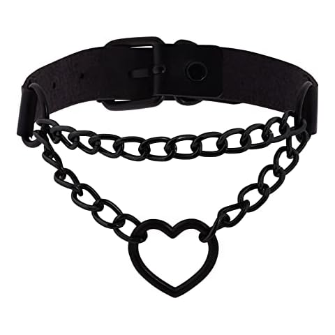 Sacina Goth Heart Chain Choker Cover