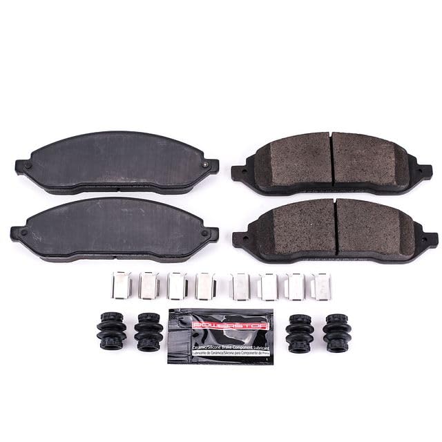 Image of PowerStop Front Brake Pads for Ford Freestar 2004-07 | Mercury Monterey 2004-07 - Z23 Carbon-Fiber Ceramic Brake Pads with Installation Hardware, Z23-1022