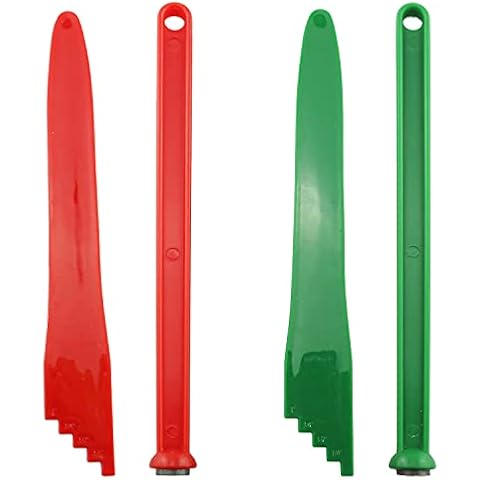 YHXiXi Canning Kit 2PCS Canning Bubble Popper Bubble Removers and 2PCS Jar Lid Lifter Magnetic Lid Lifters Green and Red Cover