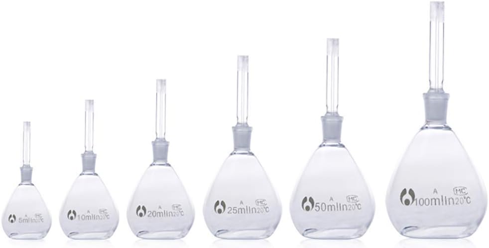 250ml Specific Gravity Bottle, Pycnometer,Borosilicate Glass,Uncalibrated