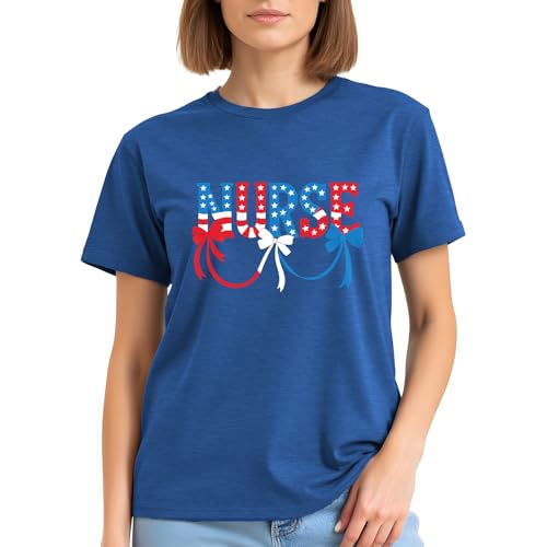 Image of 4th of July Bow Tank Top Women-Vintage American Bow Sleeveless Shirt USA Flag Tee Top Patriotic Tank Top