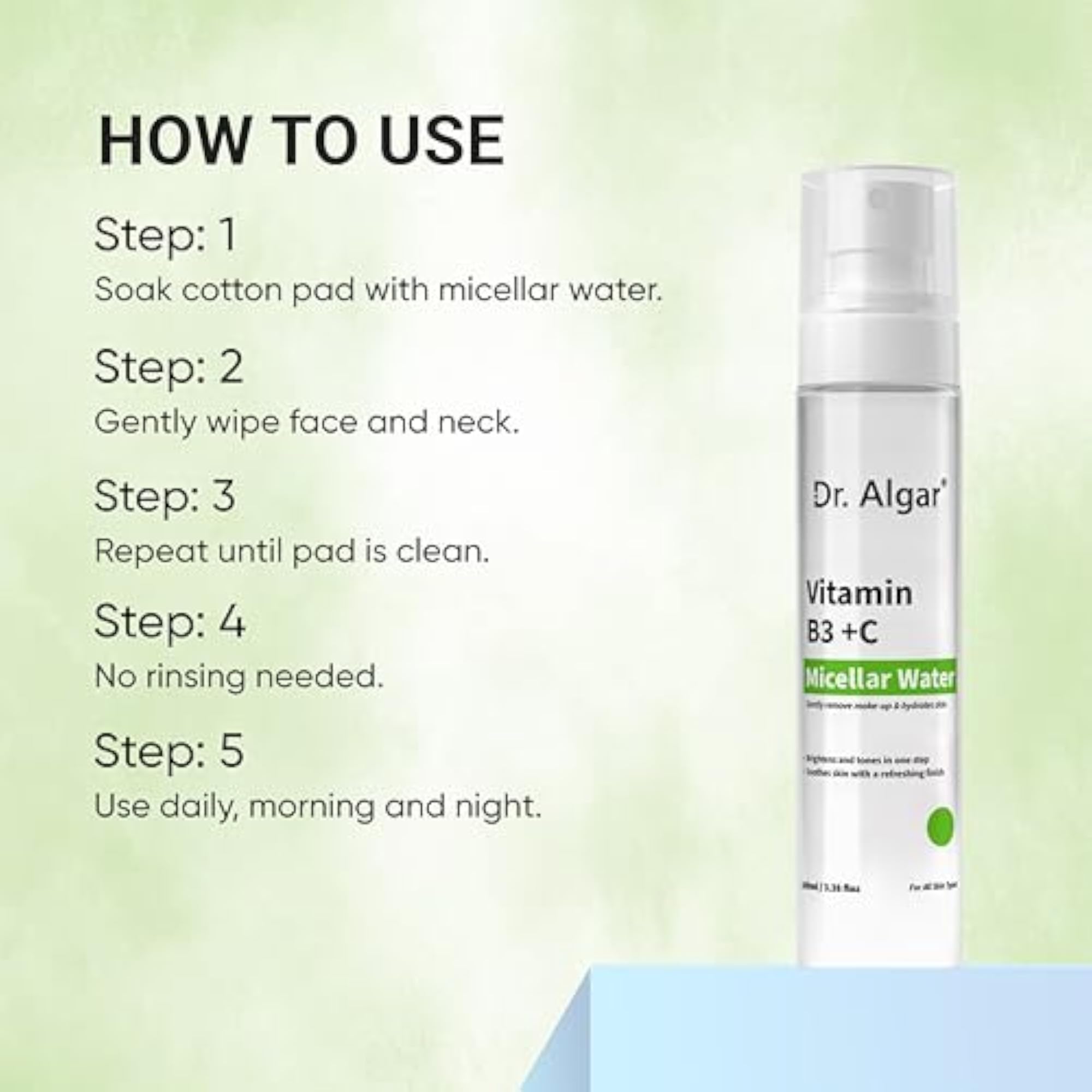 Face Micellar Water and De-Tan Pack Combo