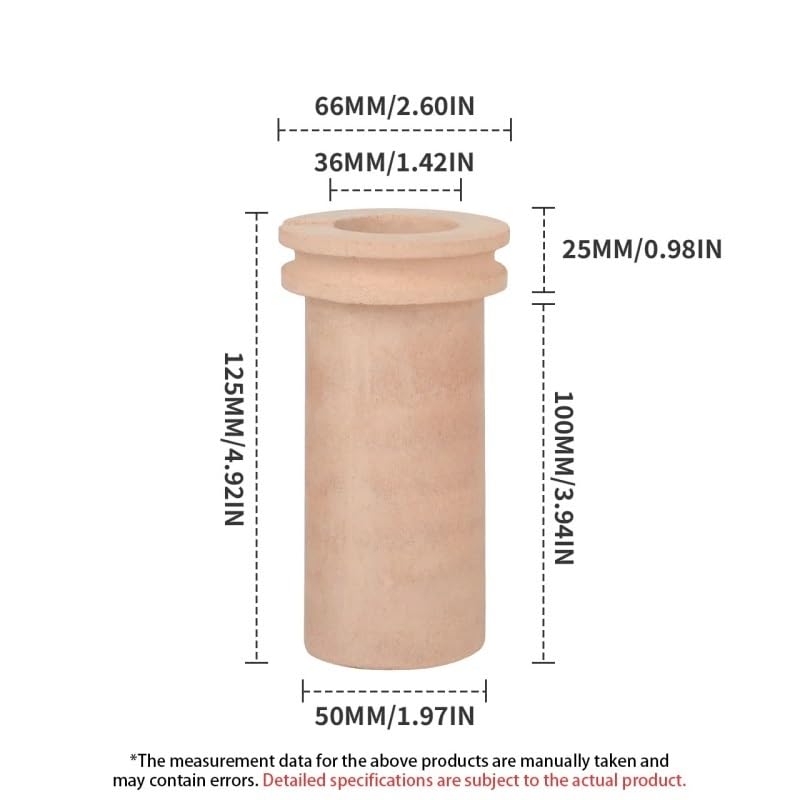 Ceramic Crucible for Jewelry Casting Ideal Melting Dish for Gold Silver Precious Metals Refining DIY Jewelry Making Tool(1KG)