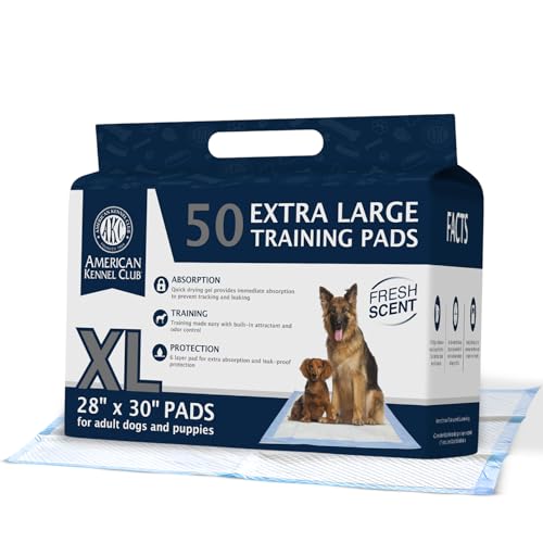 AKC Dog Training Pads, XL 28" x 34", Fresh Scent, 100 Count