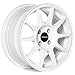 Circuit Performance CP23 15x7 Gloss White 4x100 +35mm Offset Wheels JDM Type R Style Rims compatible with Honda Civic, Acura Integra, Mazda Miata