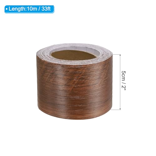 Image of PATIKIL Wood Grain Repair Tape 2in x33ft, Self Adhesive Realistic Textured Repair Tape Patch for Floor Door Table Cabinets Desk, Sequoia