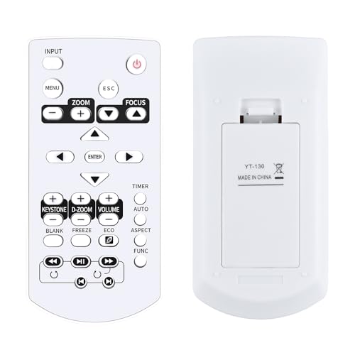 GOUYESHO YT-130 Télécommande de Rechange pour vidéoprojecteur Casio XJ-A247 XJ-A252 XJ-A257 XJ-A142