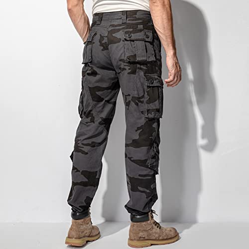 image for Jessie Kidden Men's BDU Casual Military Pants, Tactical Wild Army Comb