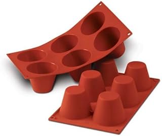 Silikomart Professional Silicone Mold: Muffin 5.6 Oz, 2.95
