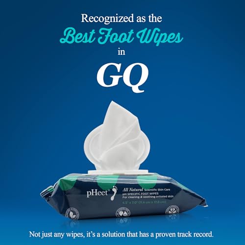 pHeet® Foot Wipes All-Natural Antifungal & Antibacterial Formula, Cleanses, Moisturizes, Prevents & Kills Athletes Foot, Toenail & Foot Fungus, Odor & Improves Dry, Cracked, Flaky & Diabetic Skin 72ct - Thumbnail 5