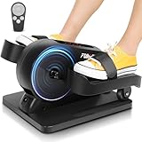 FUNMILY Under Desk Elliptical, Electric Under Desk Bike Cover, Leg Exerciser with Display Monitor & Remote Control for Home Office Use