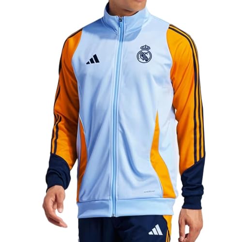 adidas Real Madrid Chándal Azul/Naranja para Hombre 24/25, azul, S