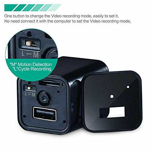 1080P Mini Carregador Spy Câmera HD Filmadora DVR Oculto Gravador 'Plug'Da UE + Cartão TF 32GB