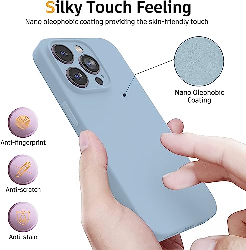 Image of Elzzi Microfiber Square Candy Case Compatible for iPhone 14 PRO MAX, Shockproof Slim Back Cover Liquid Silicone Case -Forest Green (Carolina)
