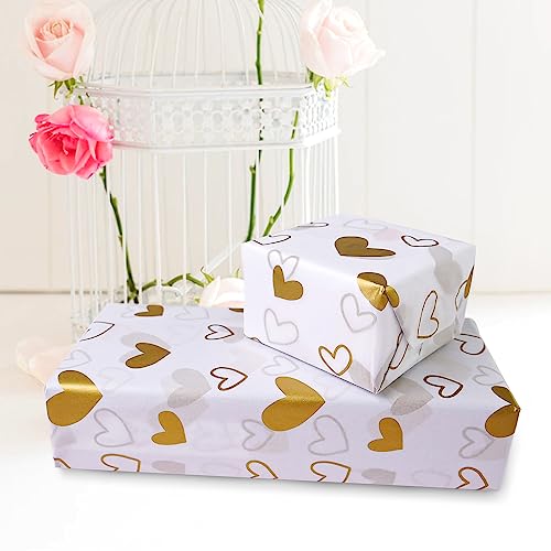 20x28inch Seidenpapier für Geschenk, 30 Blätter Gold Seidenpapier, Geschenkpapier für Geburtstagsfeiern Weihnachten Hochzeiten DIY Crafts (Gold, 70X50cm)