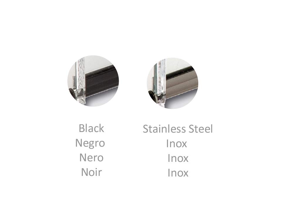 Vetrina professionale neutra in alluminio Inox con ripiano 1212 X 270 X 310 mm.