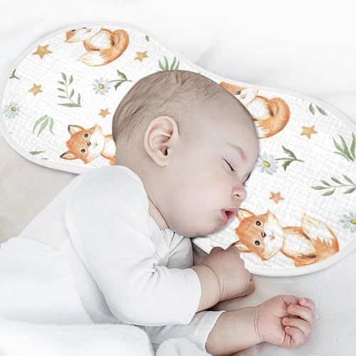 Kigai Baby Burp Cloths 1 Pack- Fox Baby Cartoon Super Absorbent and Soft Burping Rags - Cotton Burp Clothes Set for Boys and Girls4