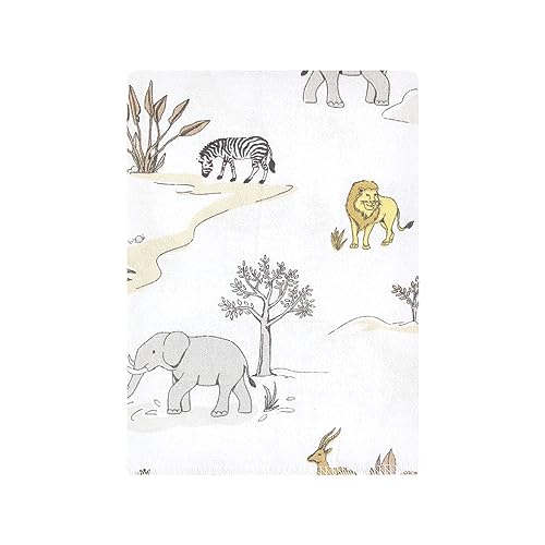 Image of Hudson Baby Unisex Baby Cotton Flannel Burp Cloths Bundle, Neutral Safari World, One Size