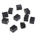 Material: plástico y metal. FATTERYU 10 piezas JRC-21F 4100 DC Mini relé de alimentación de 6 pines para placa de circuito de montaje en PCB 3 V, 5 V, 12 V