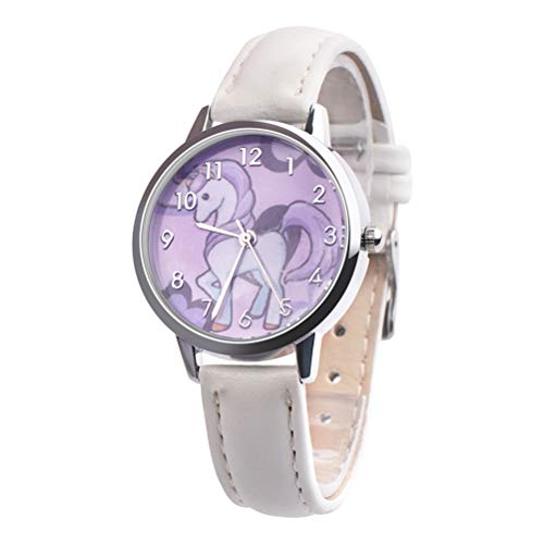 Cartoon Unicorn Pattern Watch Relógio de pulso à prova d'água Relógio de quartzo Moda Cartoon Relóg