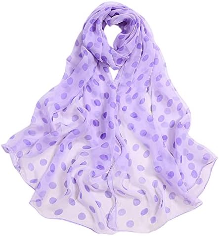FAIRYGATE Chiffon Scarf Fashion Sheer Scarfs Lightweight Neck Shawl Wrap Ladies Scarves for Women UK Girls 20A54