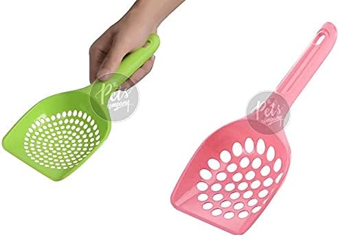 - The Pets Company Cat Litter Scooper, Set of 2, Small Holes + Large Holes